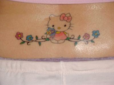 cute tribal tattoos for girls. The fifth of my Lower Back Tattoos For Girls is this cute little Hello Kitty 