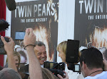 Ray Wise and Catherine Coulson in the receiving line