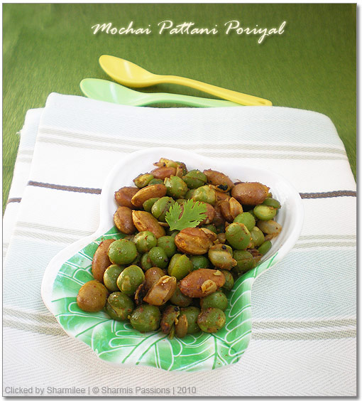 Mochai Pattani Poriyal Recipe Mochai Pattani Poriyal Recipe