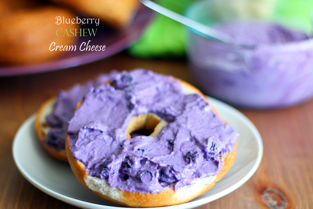 Blueberry Cashew Cream Cheese from dontmissdairy.com