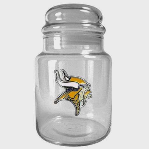  Brand New Minnesota Vikings NFL 31oz Candy Jar