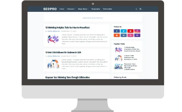 SeoPro Blogger Template