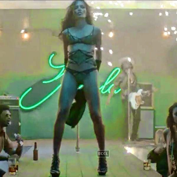 Freida Pinto did some dirty dancing too in Bruno Mars' video "Gorilla."