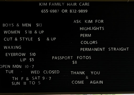 Kim Family Hair Care logo