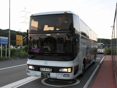 いわさきバスネットワーク「桜島号」　・116　高速基山バス停入線