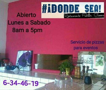 Restaurante Donde Sea Fusion Casera, Blvd. Fundadores 5046, El Rubi, 22630 Tijuana, B.C., México, Restaurante de comida casera | BC