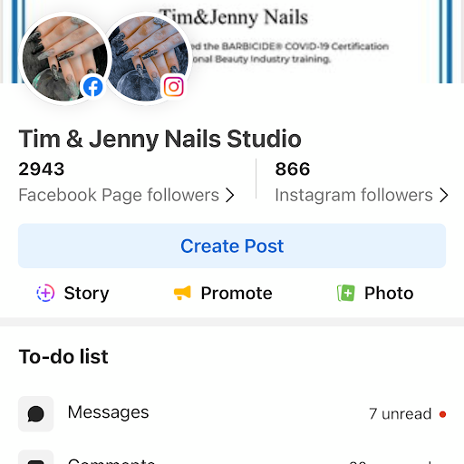 Tim & Jenny Nails Studio logo