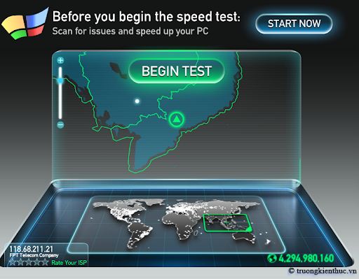 Kiểm tra tốc độ đường truyền Internet đơn giản nhất