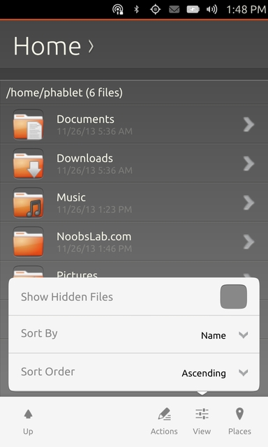 Ubuntu Touch file manager