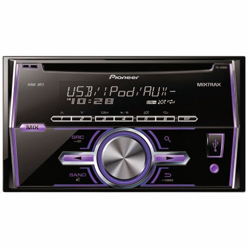  PIONEER FH-X500UI DOUBLE-DIN IN-DASH CD RECEIVER WITH LCD DISPLAY, ANDROID(TM) MEDIA ACCESS, 2 SETS RCAS