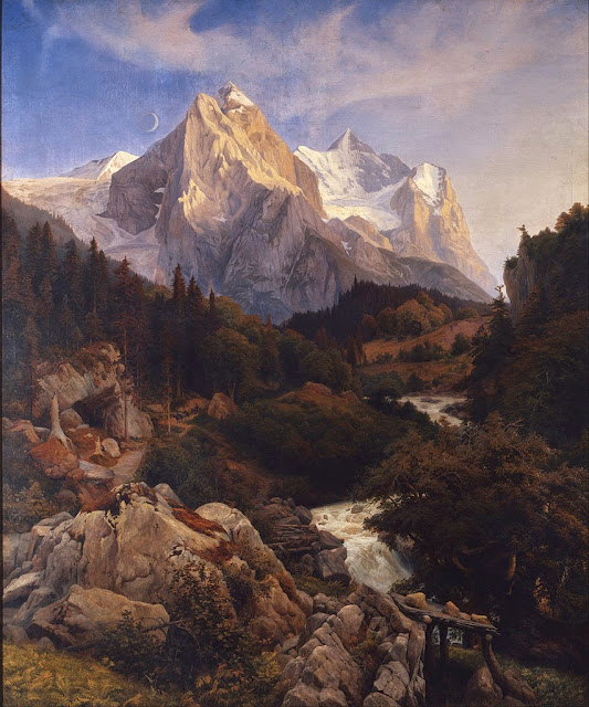 Johann Wilhelm Schirmer - The Wetterhorn - Google Art Project