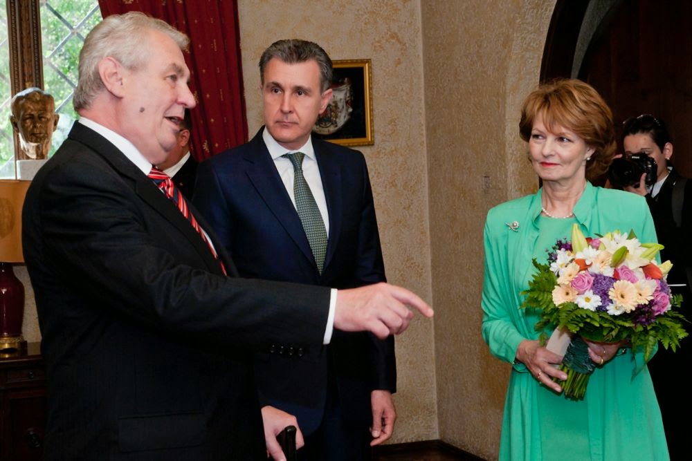 Imagini cu vizita Președintelui Republicii Cehe la Familia Regală a României Imagini cu vizita Președintelui Republicii Cehe la Familia Regală a României