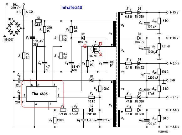 Será que daria pra modificar e criar uma fonte para amplificadores Power+tda4605