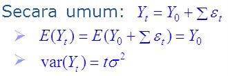 Random walk tanpa intersep