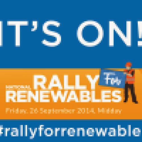 Thousands To Support Rally For Renewables