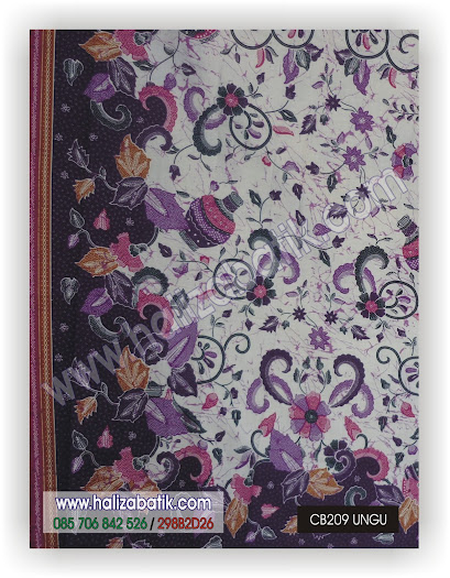 Kain Batik Seragam Batik Kantor, Baju Batik Modern, Baju Batik Sarimbit, CB209 UNGU