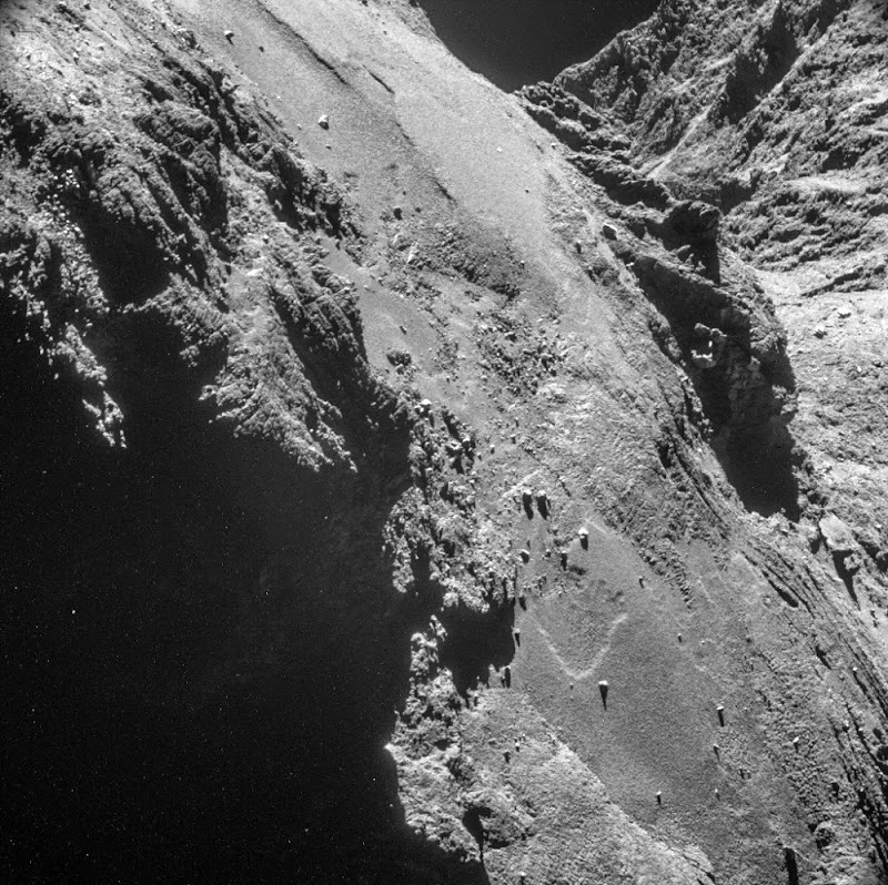 Photos of the comet 67P/Churyumov–Gerasimenko by the Rosetta spacecraft