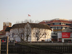 The Shakespeare's Globe Theater (an authentic replica - original burned down a while ago)