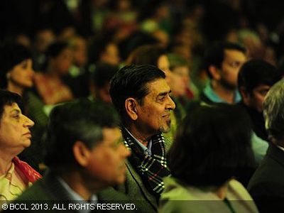 Jagdish Tytler looks engrossed during the Times of India Social Impact Awards, held in Delhi.