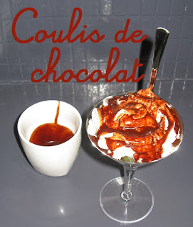 le coulis au chocolat