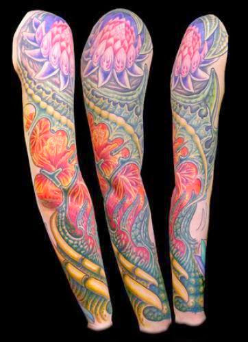Sleeve Flowers Tattoos