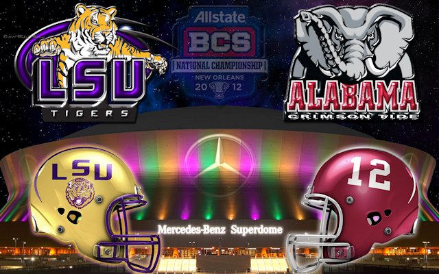 Alabama Vs LSU 2012 Championship Wallpaper