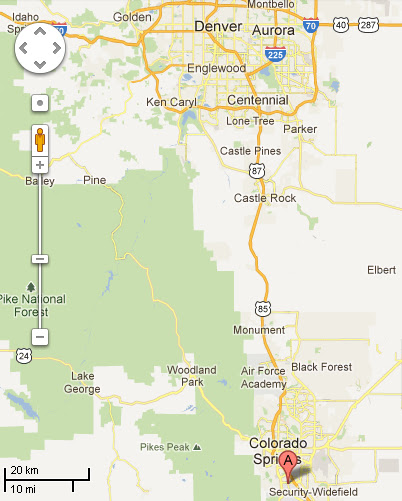 fort carson post map