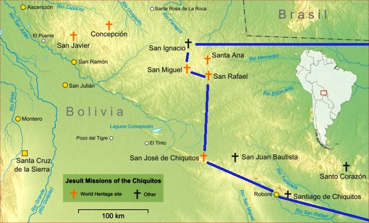 Рейд по восточной Боливии - иезуитские миссии Чикитании