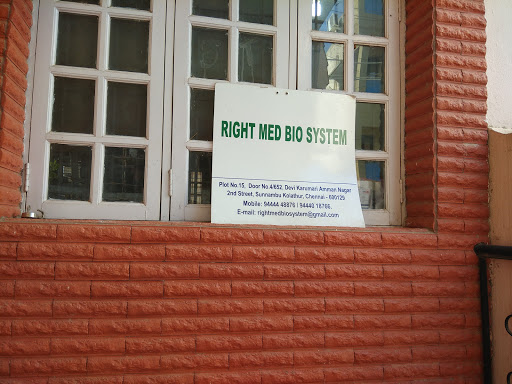 Right Med Bio System, Plot No.15, Door No. 4/652, Devi Karumariamman Nagar 2nd Street,, Sunnambu Kolathur, Chennai, Tamil Nadu 600129, India, Medical_Supply_Store, state TN