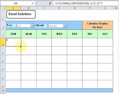 how to create dynamic calendar with excel 3 formula to how to create a calendar in excel