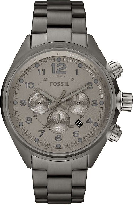 FOSSIL CH2802 ORIGINAL Mens Flight Chronograph Grey Watch
