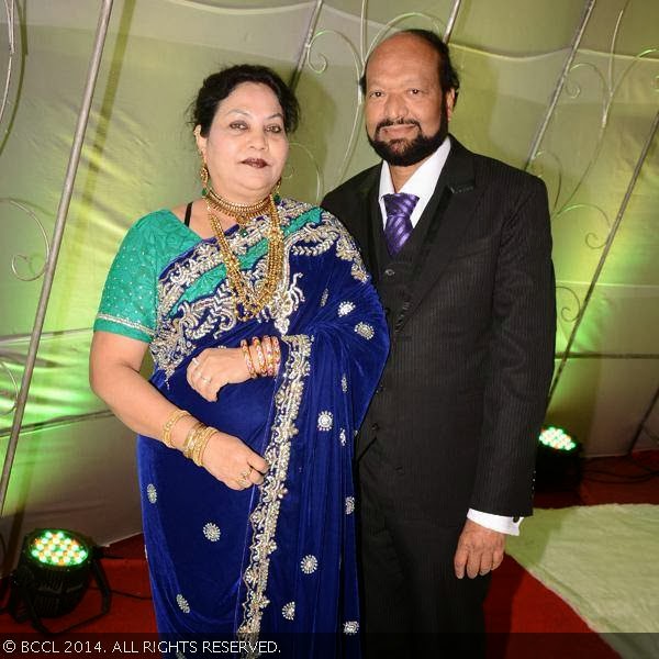 Munawwer Sultana and GM Khan at Sumera and Farhan Khan's walima, held at Lamba Celebrations, Nagpur.