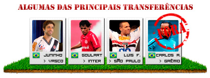 Tranferências Brasileirão 2011 - Brasfoot 2011 Tranferências Brasileirão 2011 - Brasfoot 2011