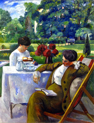 Henri-Charles Manguin - Tea at the Villa Flora.