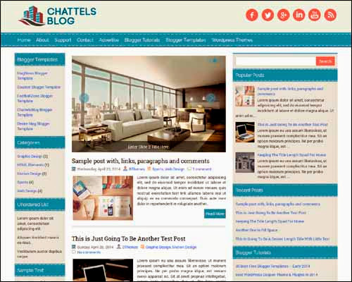 ChattelsBlog Free Blogger Template