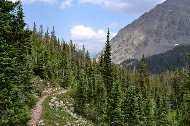 trail high on the side of the valley