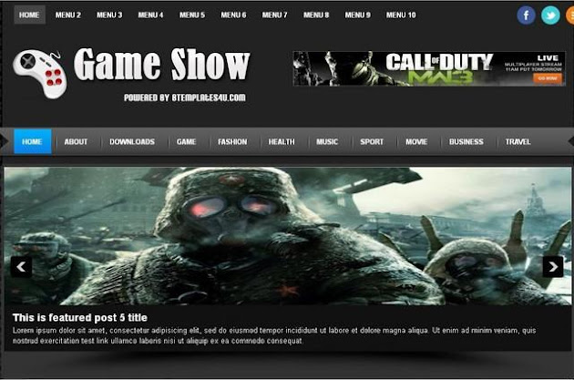 Game Show Blogger Template Game Show Blogger Template