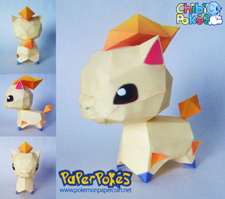 Chibi Monferno Papercraft