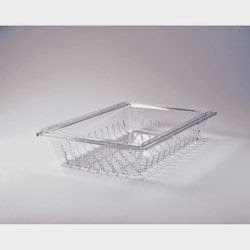  Rubbermaid Commercial FG330300CLR Colander/Drain Tray for all 26-Inch l by 18-Inch w, Tote Boxes except 3306, 3506