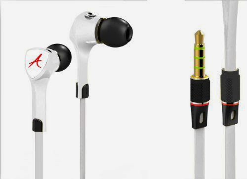  Alpatronix EX120 In Ear Earphone Headset: Tangle-Free Wired Zinc Alloy Metallic Earbud headphones with Built-In Mic / Built-In Subwoofer and Hands Free Calling One-Button Control / for Music Streaming for All Apple iPhones - NEW iPhone 5S, 5C / iPads - NEW iPad Retina Display, iPad mini / iPods - All Samsung Galaxy Models: S4, S3, Note 3, Note 2 - Android Smartphones: Google Nexus / Motorola Droid / HTC / Nokia / Sony - Other Audio Devices: Tablets / MP3 Players / PC Desktop Computers - White