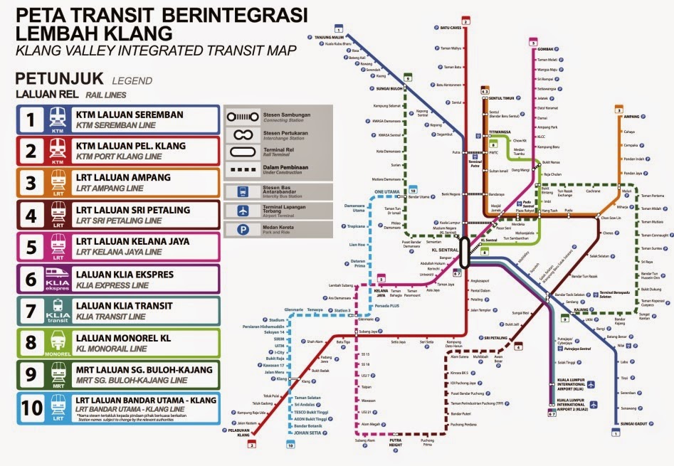 Image result for integrated klang valley transit map