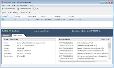 Convertir mquina fsica a virtual VMware ESXi con VMware vCenter Converter Standalone