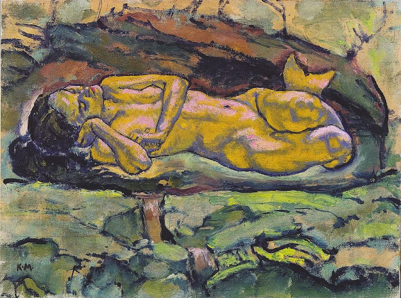  Koloman Moser - Mermaid, 1914