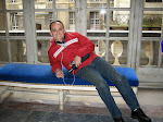 Me lounging in the halls of Versailles