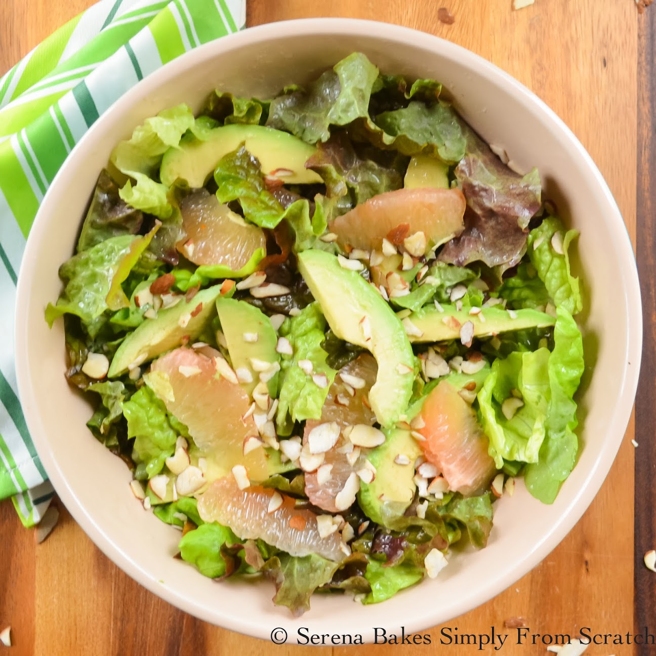 Grapefruit Avocado Salad With Grapefruit Vinaigrette