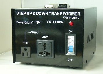 DOWN PowerBright 1000 Watt Voltage Transformer/Converter 110-220 Volt Step UP 