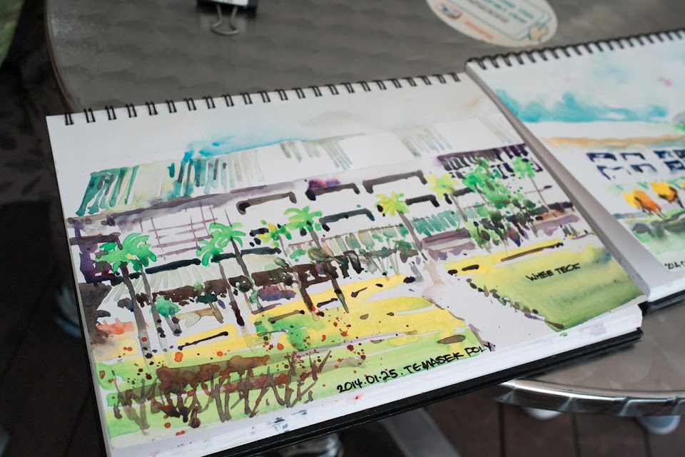 Bedok Reservoir Sketchwalk Jan 2014