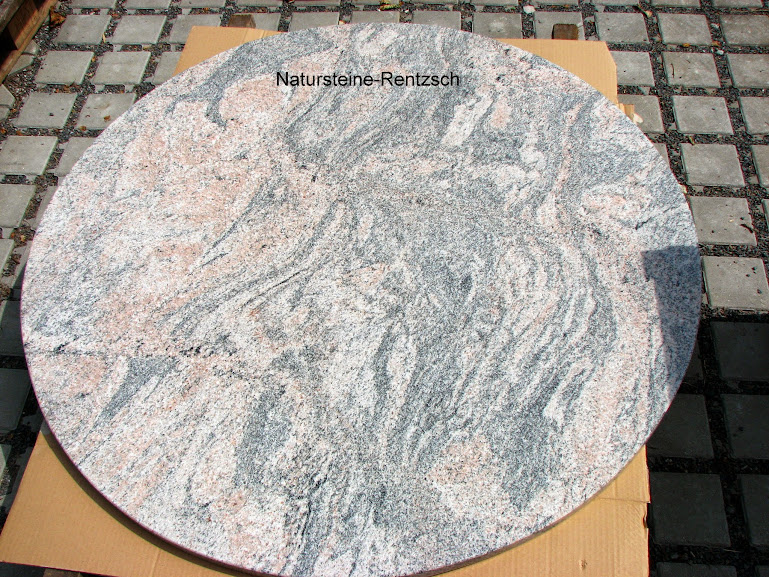 runde Tischplatte f.Gartentisch Couchtisch Esstisch Naturstein