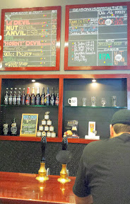 AleSmith Brewing Company, example of their menu of beers to choose from for tasting