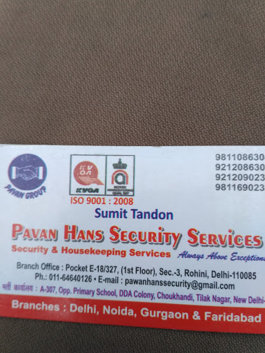 Pawan Hans Security Services, Wz-85, Sant Nagar, Chokhandi, Tilak Nagar, Delhi, 110018, India, Security_Service, state UP